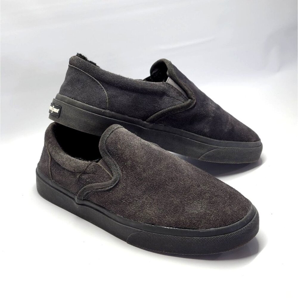 Minnetonka Wilder Suede Slip-On Sneakers sz 9M 687